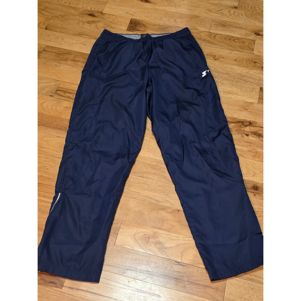Starter Mens Midnight Navy Mesh Lined Track Pants SR408-102M Medium 32-34